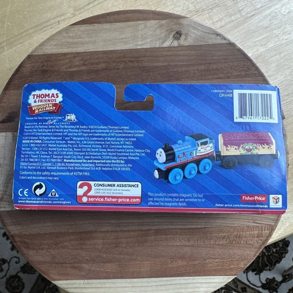 Thomas & Friends 2014 Wooden Railway Train Tank Engine Cranberry Spill DFH48 New
